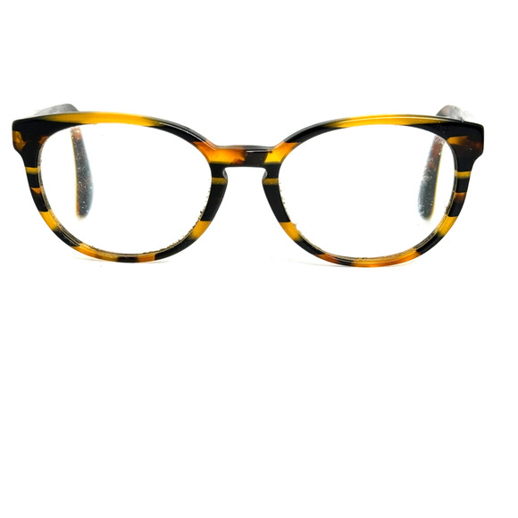 Coach CatEye Glasses HC6102 5440 Black Amber Varsity Stripe 51 18 140 20081 - Picture 1 of 7